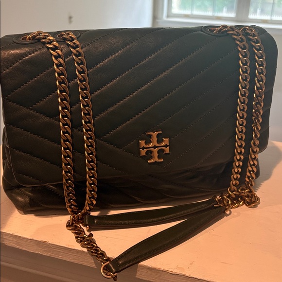Tory Burch Kira Green chevron Bag - Picture 1 of 6